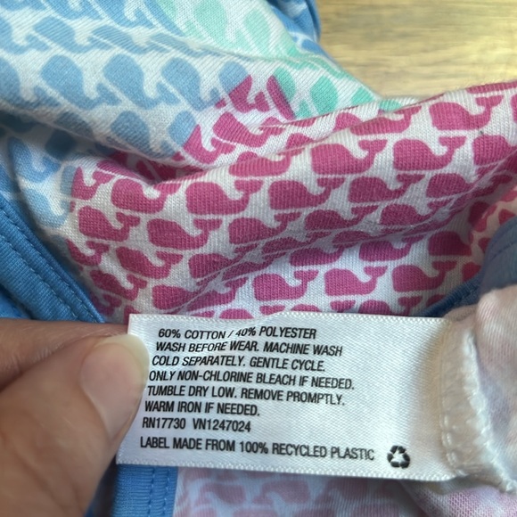 Vineyard Vines whale patchwork bodysuit | 0-3 months - Picture 5 of 5